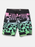 Volcom Little Boys Uproar Mod Boardshorts- Poison Green
