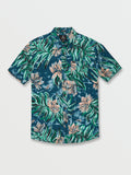 Volcom Marble Floral Mens S/S Button Up Shirt