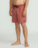 Volcom Mens Center Trunks- Mahogany