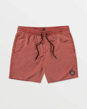 Volcom Mens Center Trunks- Mahogany
