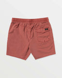 Volcom Mens Center Trunks- Mahogany