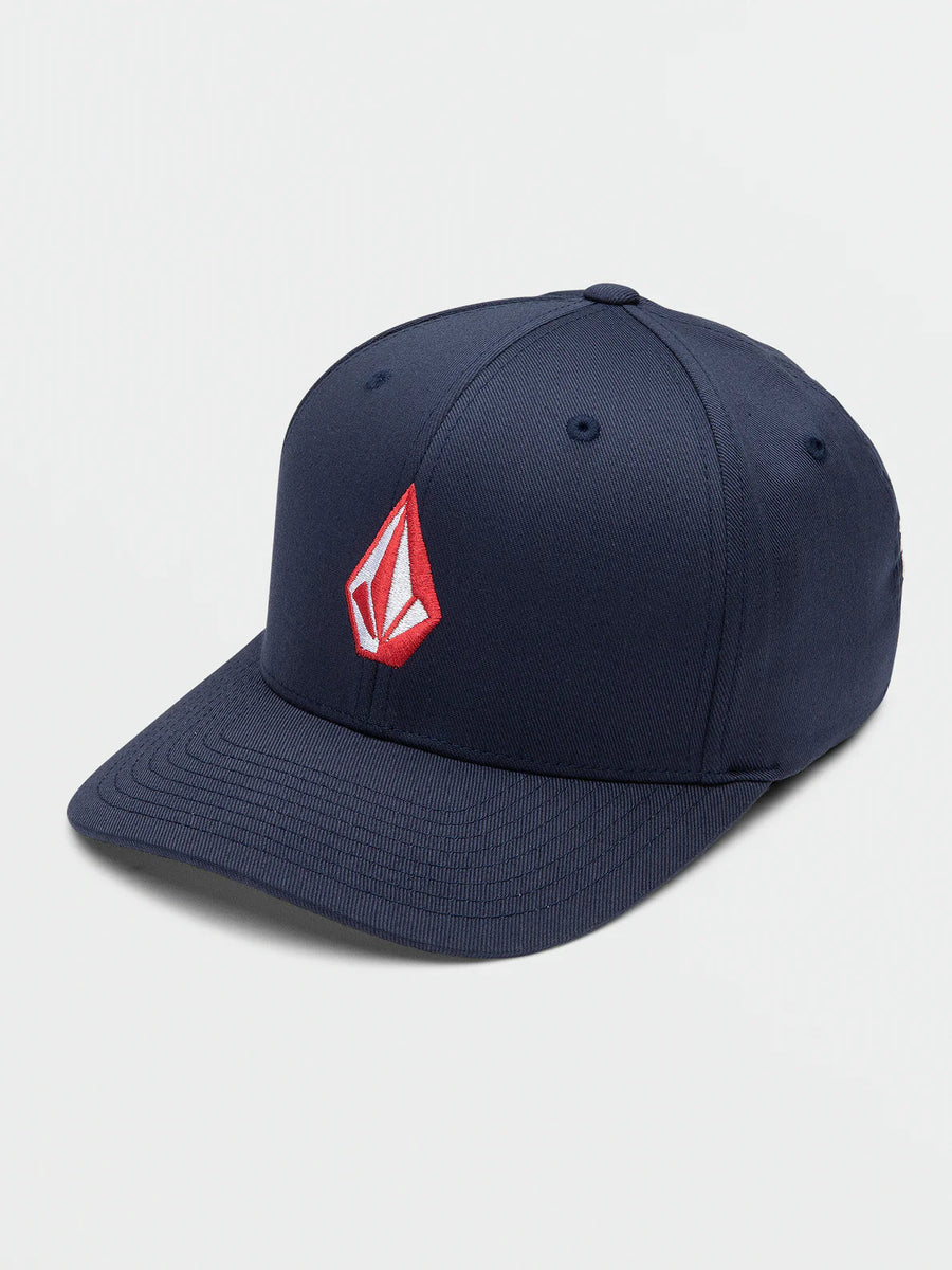Volcom Mens Full Stone FlexFit Hat- Navy Combo