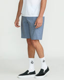 Volcom Mens Mix Frickin Cross Shred Shorts- Blue