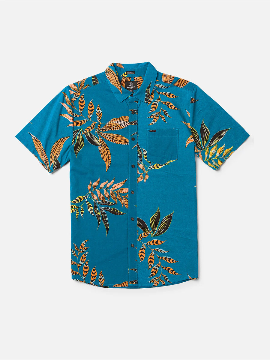 Volcom Mens Paradiso Floral S/S Button Up Shirt – Balboa