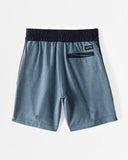 Billabong Little Boys Crossfire Hybrid Elastic Waist Shorts- Denim Blue