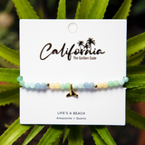 Life's a Beach California Healing 4mm Bracelet