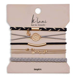 K'lani Inspire Hair Tie Bracelet Set