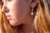 Betty Belts Pebble Double Drop Earrings