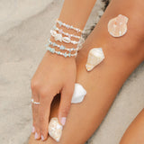 Lotus & Luna Assorted Sea Stone Bracelets