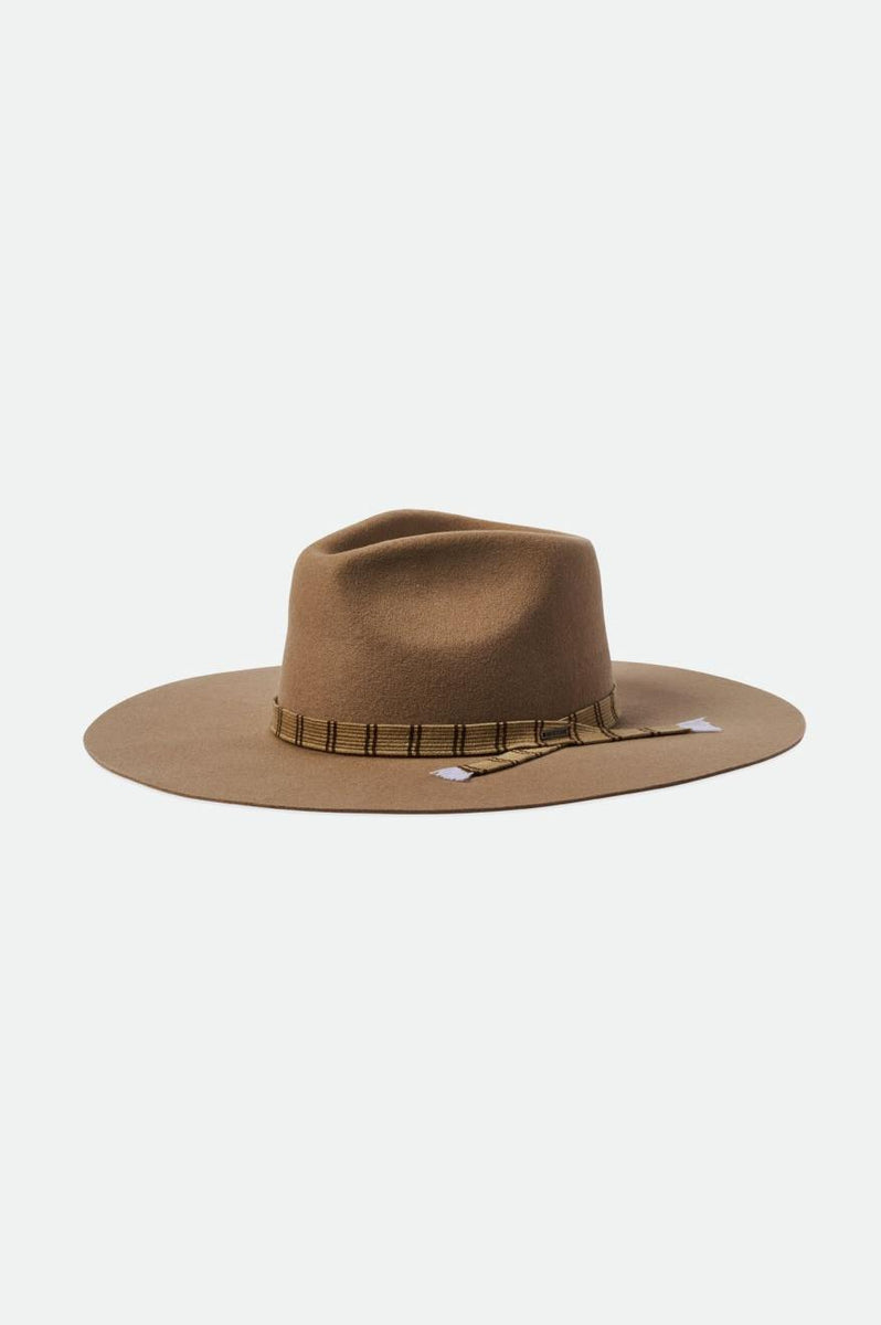 Brixton Leigh Felt Fedora Hat Size M Brixton | Leigh Felt Fedora | Black – Icons of Surf main image 3