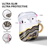 Ellie Rose Air Pods Case - Black Agate