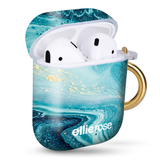 Ellie Rose Air Pods Case - Blue Wave