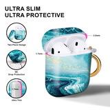 Ellie Rose Air Pods Case - Blue Wave
