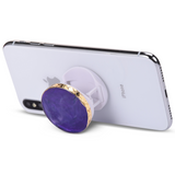 Ellie Rose Phone Grip & Stand - Deep Purple/Gold