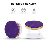 Ellie Rose Phone Grip & Stand - Deep Purple/Gold
