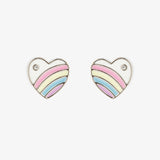 Pura Vida Pastel Vintage Heart Stud Earrings