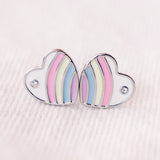 Pura Vida Pastel Vintage Heart Stud Earrings
