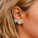 Pura Vida Pastel Vintage Heart Stud Earrings
