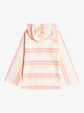 ROXY Girls Think New Horizon Poncho - Snow White Rainbow Candy - wbk4