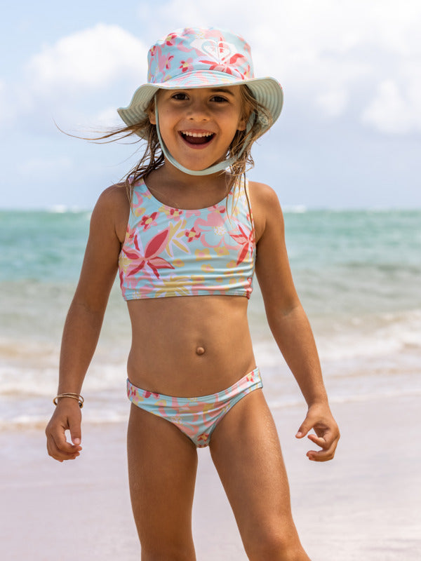 beheerder Rood dilemma ROXY Little Girls Holiday Flower Crop Top Bikini Set – Balboa Surf and Style