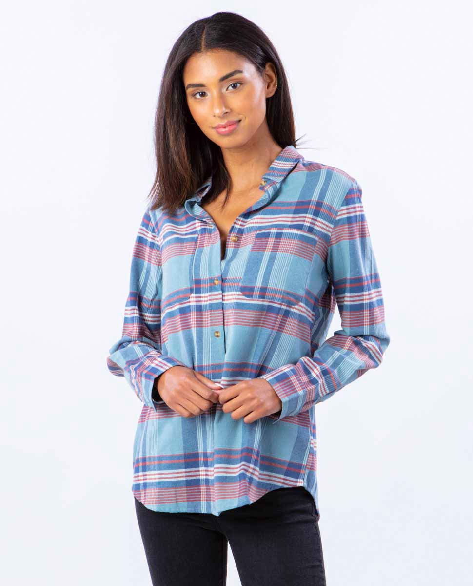 Rip Curl Postcards Ladies Flannel Shirt – Balboa Surf and Style