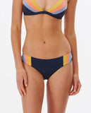 Rip Curl Womens Melting Waves Cheeky Hipster Bikini Bottoms