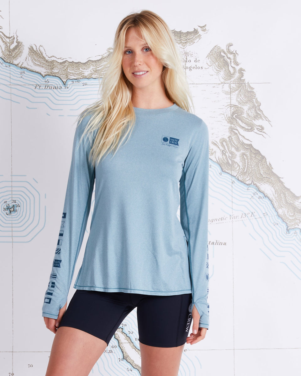 Ladies Long Sleeve Tee - Shaka – Salty Bum