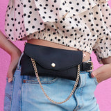 Ellie Rose Convertible Belt Bag - Black Snakeskin
