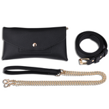 Ellie Rose Convertible Belt Bag - Black Snakeskin