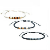 Lotus & Luna Braided Puka Shell Bracelets