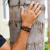 Lotus & Luna -  Mens Stone Cords Bracelets