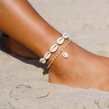 Lotus & Luna - Cowry Shell Anklet