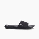 Reef One Slides Black Mens Sandals