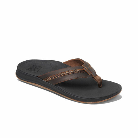 Reef Mens Ortho Bounce Coast Leather Sandals