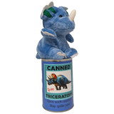 Spike the Canned Triceratops Dinosaur Plush w/Funny Jokes
