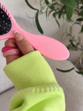 Sunkissed Coconut Pink Hairbrush With Travel Pouch