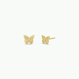 Jax Kelly Gold Butterfly Stud Earrings