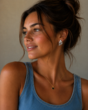Jax Kelly Gemstone Heart Pendant Necklace - Black Tourmaline