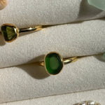 The Salty Gem Green Sea Glass Ring