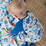 Coco Moon Big Blue World Bamboo Coveralls