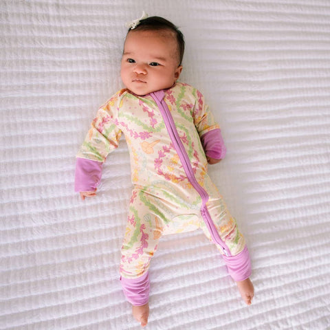 Coco Moon Lei Day Bamboo Coveralls - Sand
