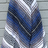 Dolphin Blue Mexican Falsa Blanket | Baja Beach Yoga