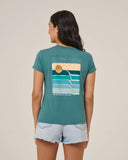 Salty Crew Womens Retro Wave Modern Tee - Teal