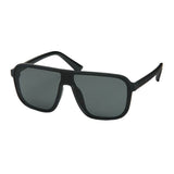 1254 Blue Gem Shields Rounded Mirror Lens Sunglasses