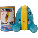 Canned Surfboard | Surfing Gift | Plush in Can w/Jokes