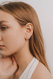 Jax Kelly Moon Drop - Rose Quartz - Gold Earrings
