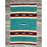 West Path Turquoise Sunset Baja Diamond Yoga Blanket