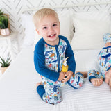 Coco Moon Big Blue World Bamboo Coveralls
