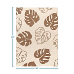 Coco Moon Mocha Monstera Little Bliss Blanket