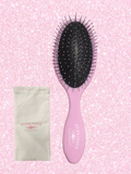 Sunkissed Coconut Pink Hairbrush With Travel Pouch